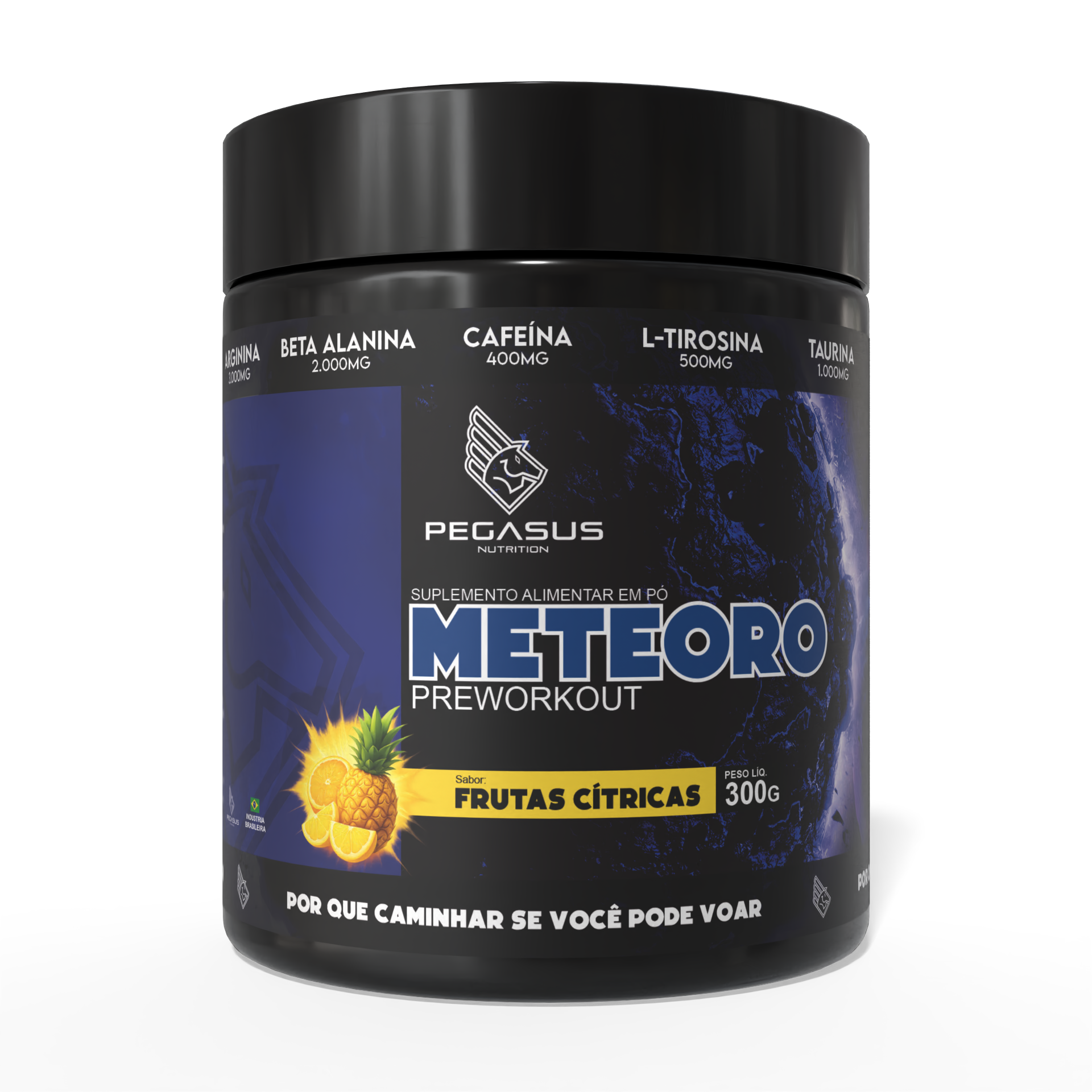 Meteoro Preworkout – Pré-Treino Pegasus Nutrition 300g (Frutas Cítricas)