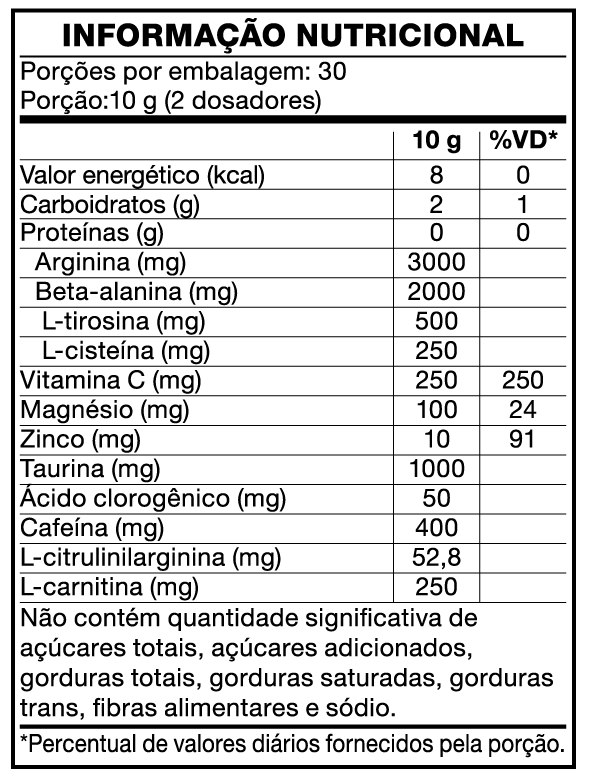 Meteoro Preworkout – Pré-Treino Pegasus Nutrition 300g (Frutas Vermelhas) - Imagem 2