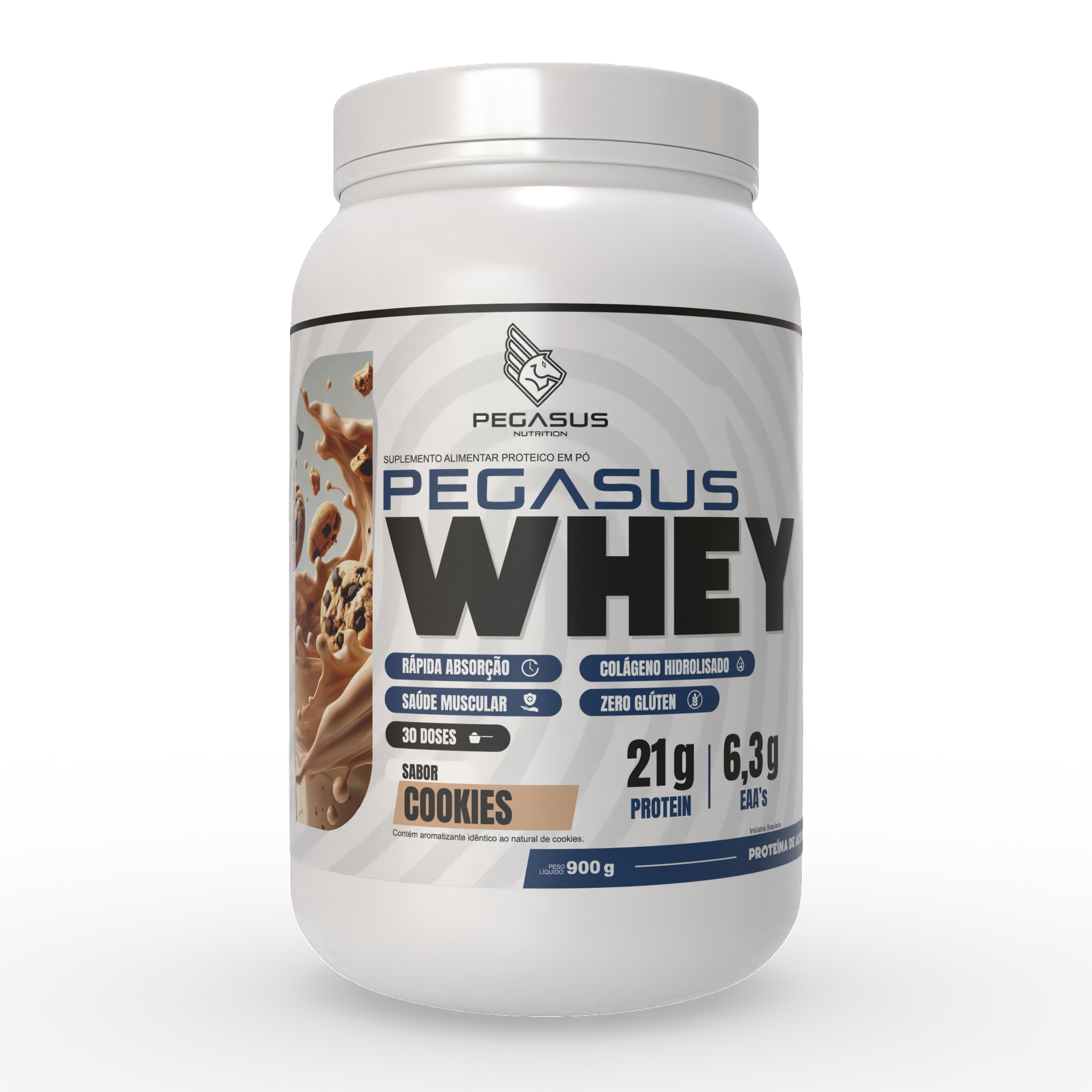 Pegasus Whey Protein – Cookies 900g