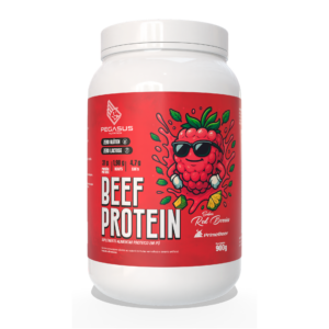 Beef Protein – Proteína de Carne Hidrolisada Pegasus Nutrition 900g (Frutas Vermelhas)